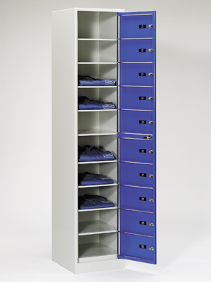 Ein Wäscheschrank von kipa für das Verteilen von Frischwäsche